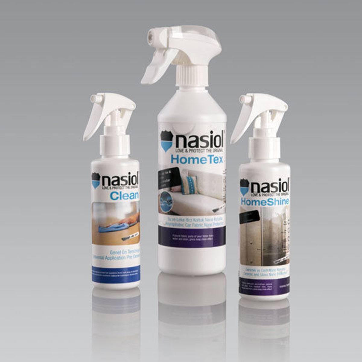 Nasiol Home Care Set Nano Protection for Wood, Glass and Textiles