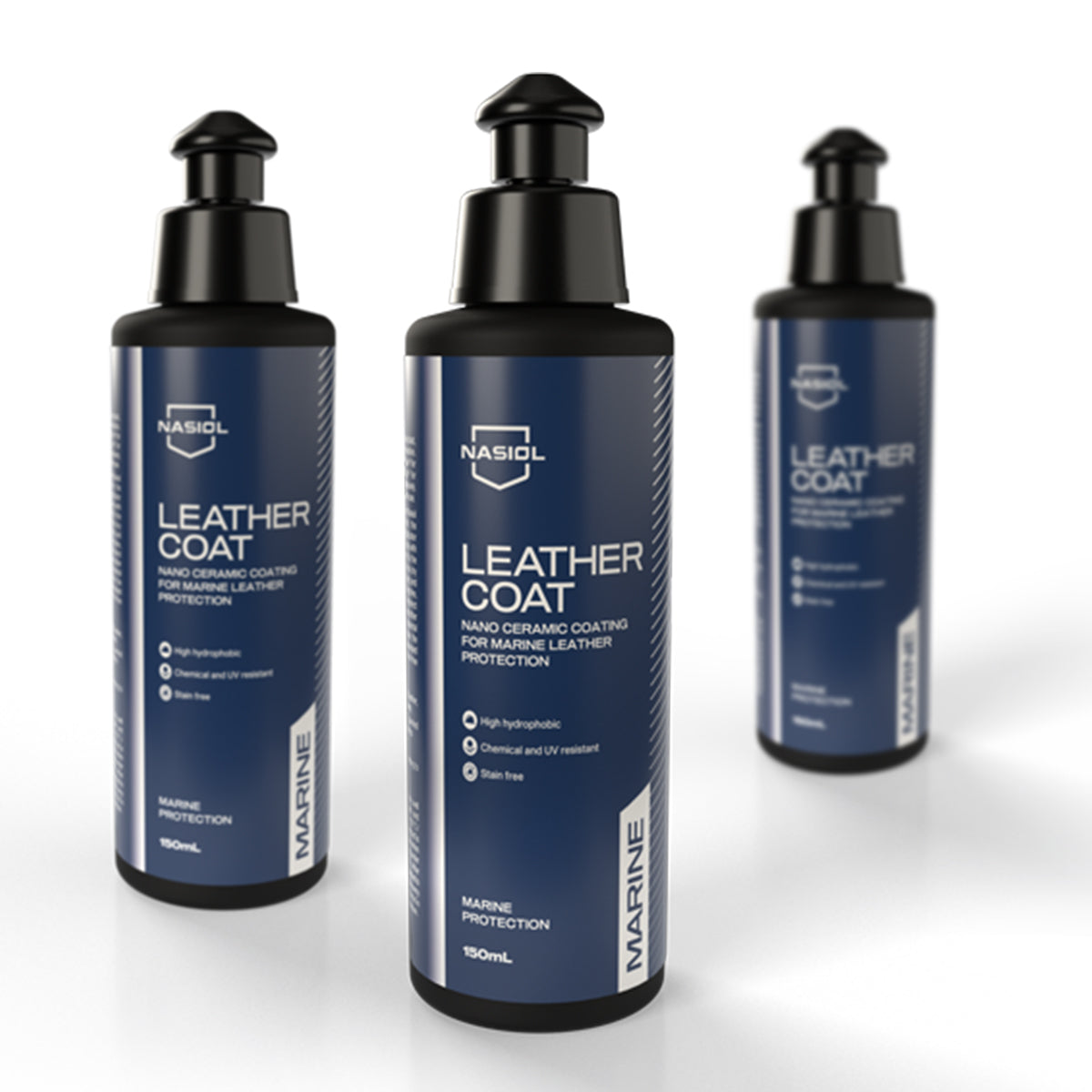 Nasiol Leather Coat Marine