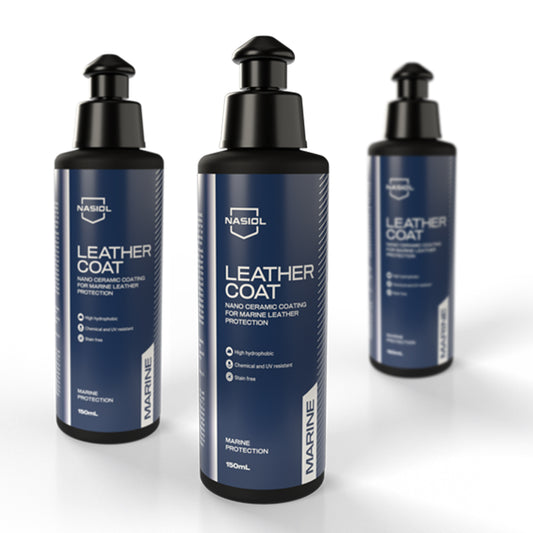 Nasiol Leather Coat Marine